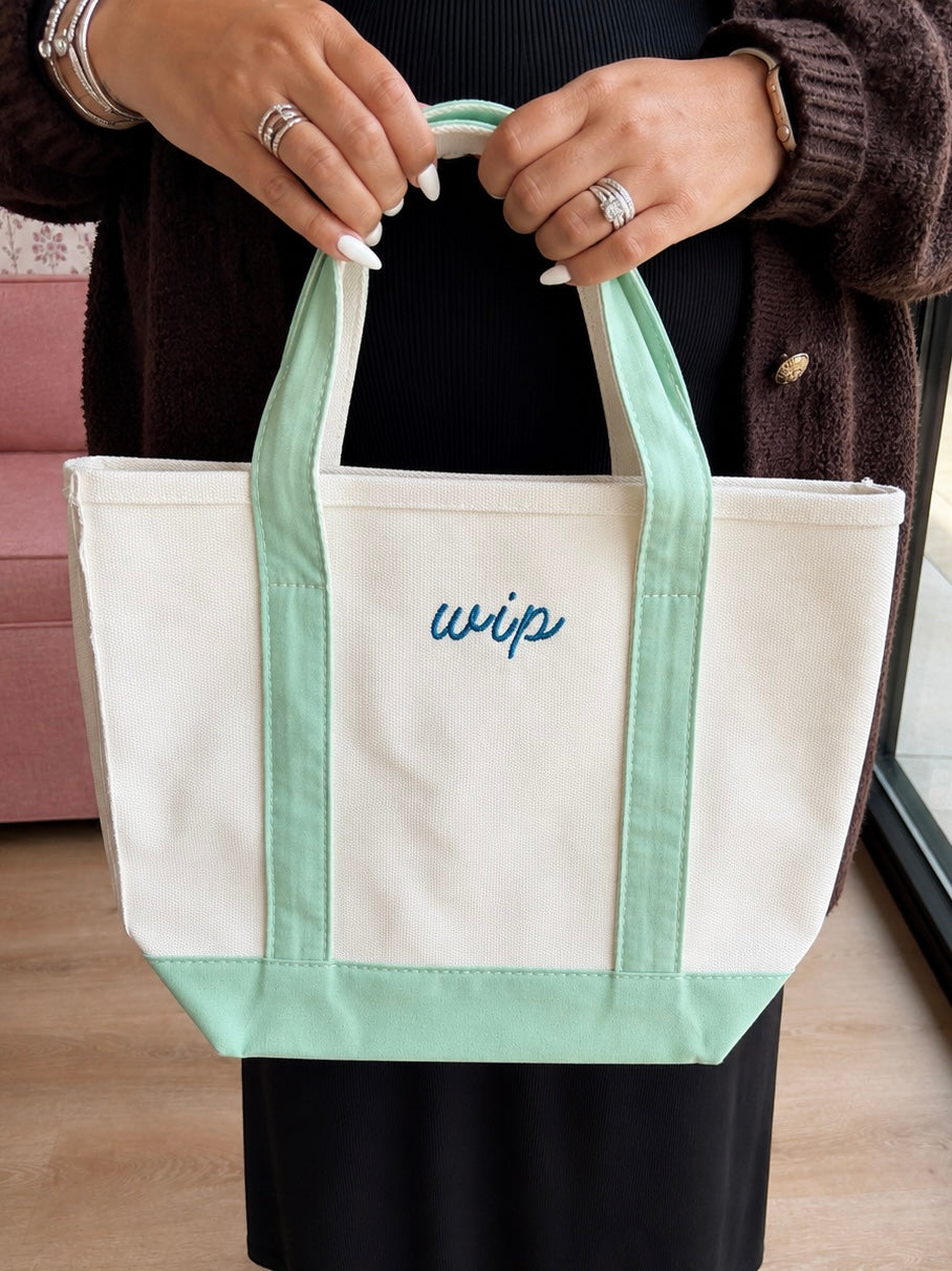 Small “wip” Boat Tote