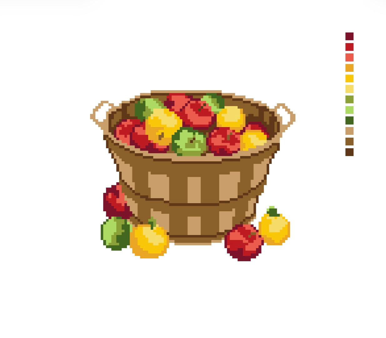 PREORDER Basket of Apples WHOLESALE