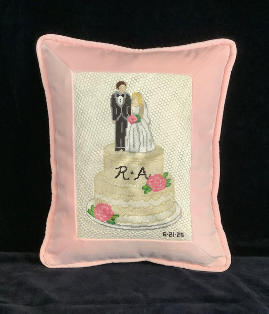 Wedding Cake (Pink Roses) Customizable