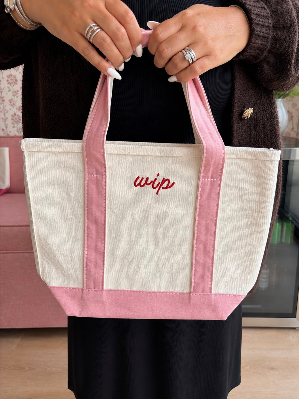 Small “wip” Boat Tote